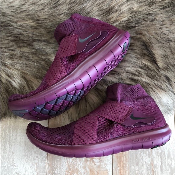 NWT Nike free rn motion Flyknit Bordeaux! - Picture 3 of 7